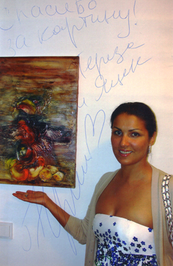 Anna Netrebko die schönste Stimme Wiens mit einem Bild von jacek Lange